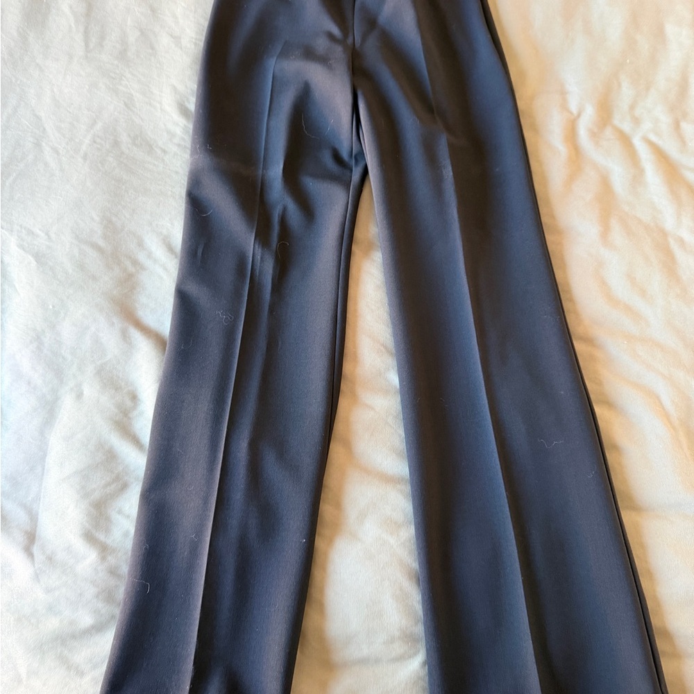 Trina Turk Black Boot Cut Dress Pants with Slit - Super Classy